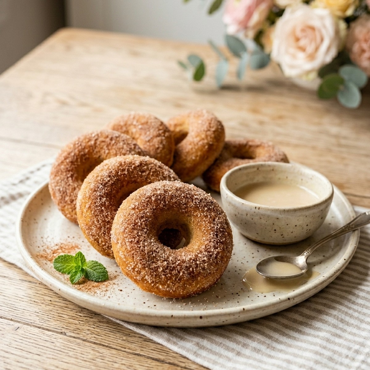 Baked Cinnamon Sugar Donuts
