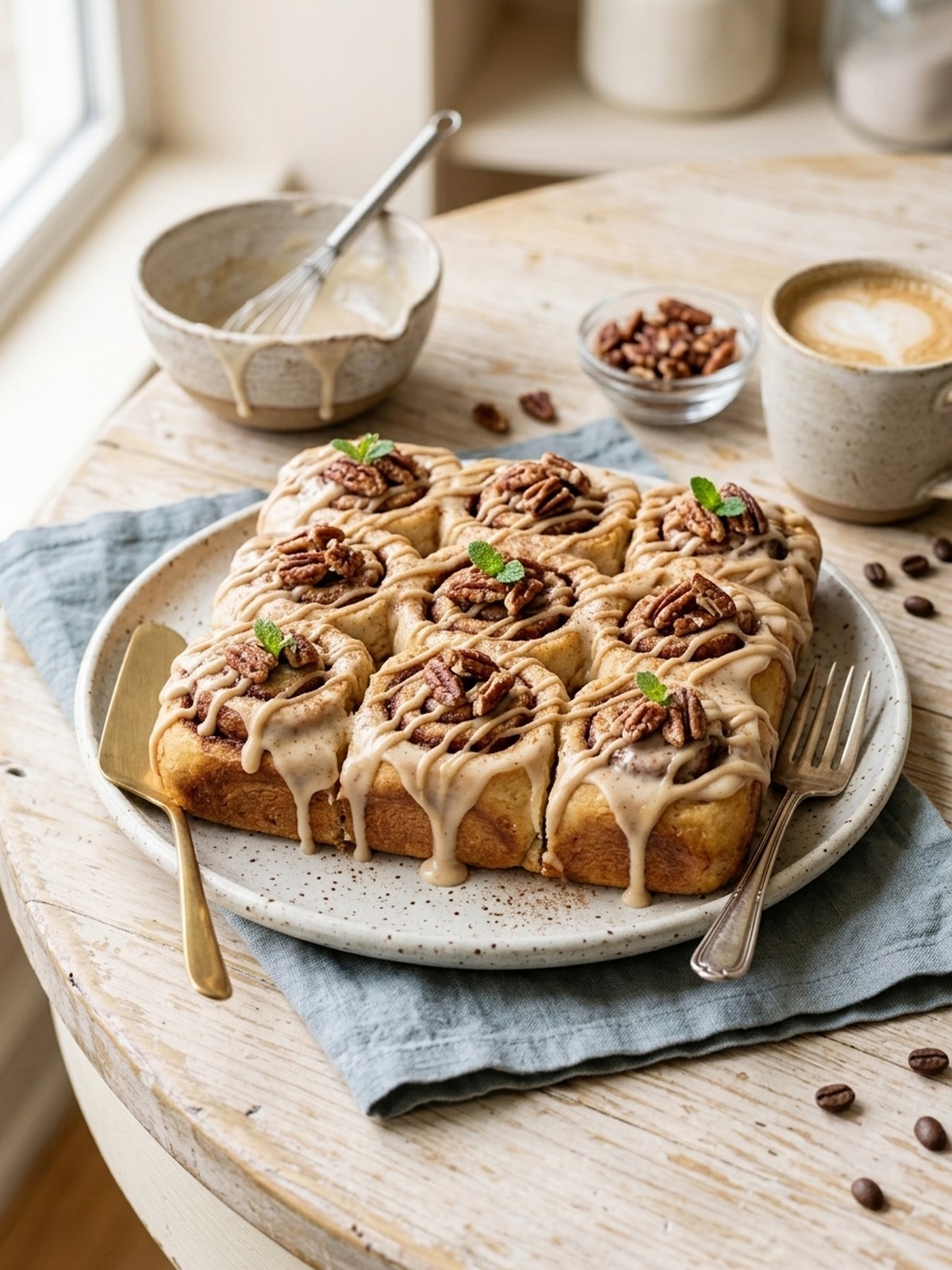 Serving and variation ideas for Cinnamon Roll Bars with creamy frosting and cinnamon topping