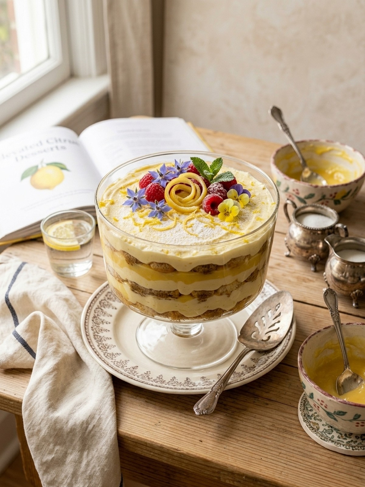 Serving and variation ideas for Lemon Tiramisu with lemon curd and creamy layers