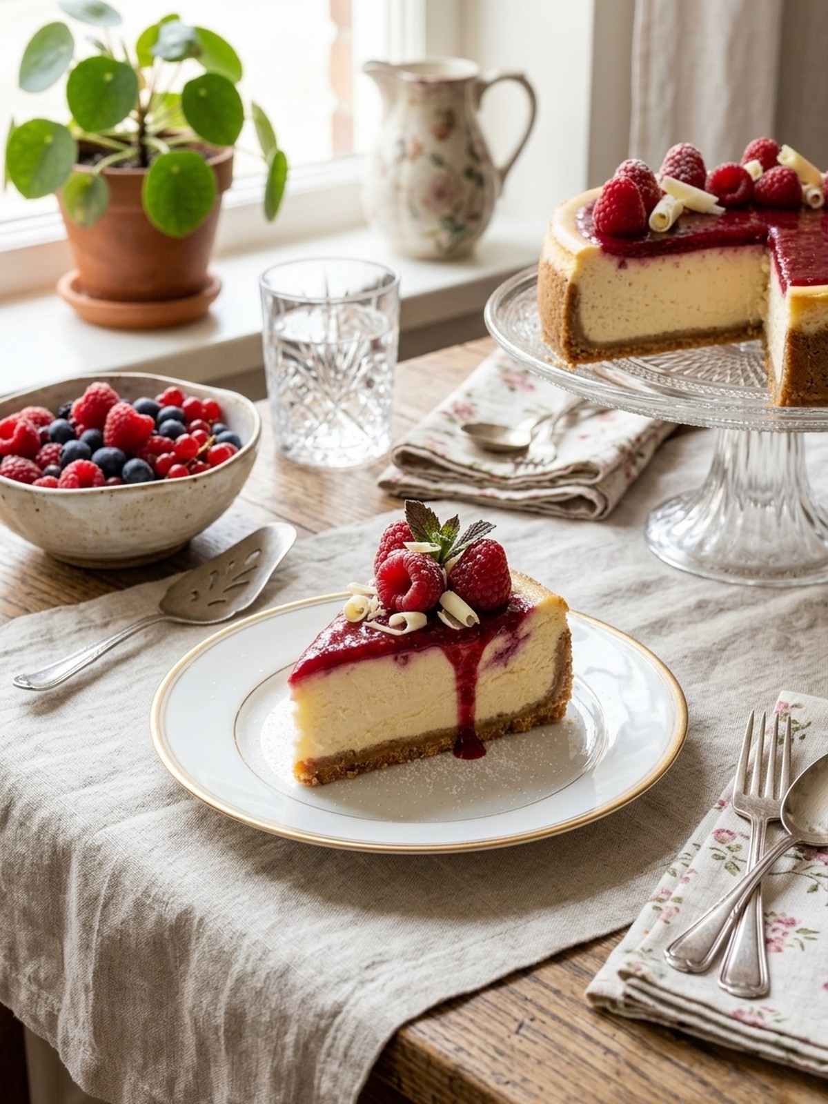 Serving and variation ideas for Raspberry Cheesecake