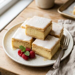 Vanilla Custard Cream Squares